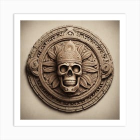 Skull Of The Aztecs Art Print