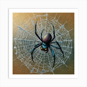 Black Widow Spider Art Print