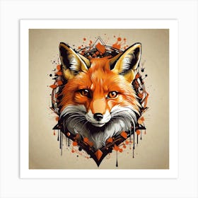 Fox Head 1 Art Print