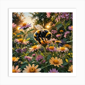 Bumble Bee Art Print