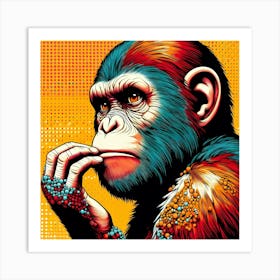 Chimpanzee 1 Art Print