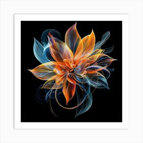 Abstract Flower 23 Art Print