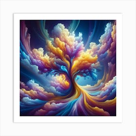 Cloud Tree Of Life Art Print