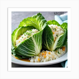 Cabbage With Rice Art Print