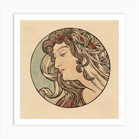 Deco Woman Art Print