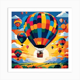 HOT AIR BALOON FESTIVAL Art Print