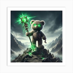 Teddy Bear With A Sword Art Print