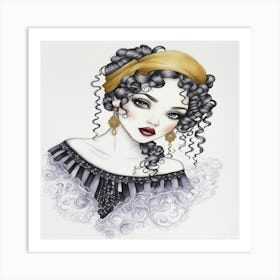 Victorian Girl Art Print