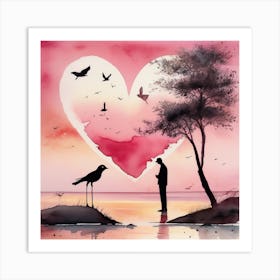 Heart Of Love 1 Art Print