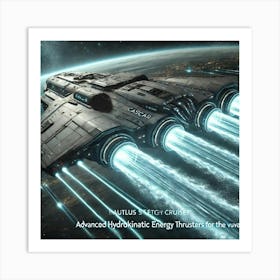 A High Tech Sci Fi Scene Depicting The Nautilus St Converted Art Print