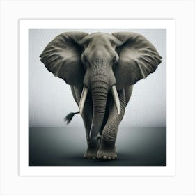 Elephant Walking Art Print