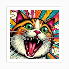 Pop Cat 22 Art Print