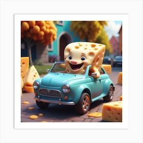 Cheese Car Art Print