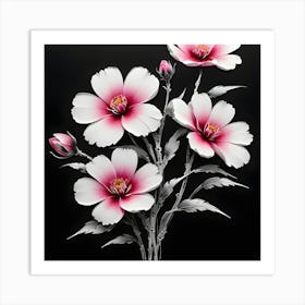 Cosmos Flowers 9 Art Print