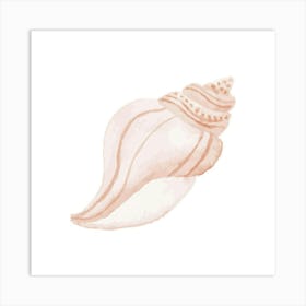 Pink Seashell 2 Art Print