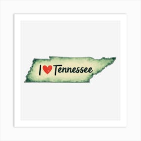 I Love Tennessee Art Print