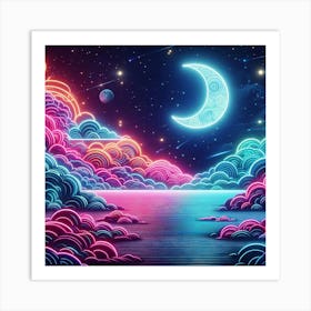 Psychedelic Wallpaper 1 Art Print