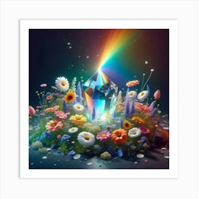 Rainbow Crystal Art Print