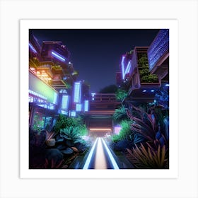 Futuristic City 3 Art Print