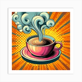 Steaming Cup of Coffee 2 Art Print