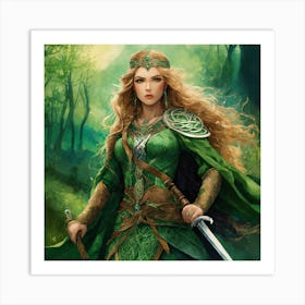 MY CELTIC WARRIOR  Art Print