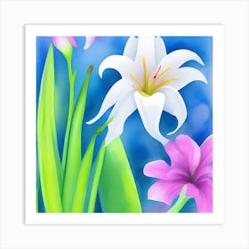 White Lilly 1 Art Print