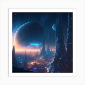 Space City 1 Art Print