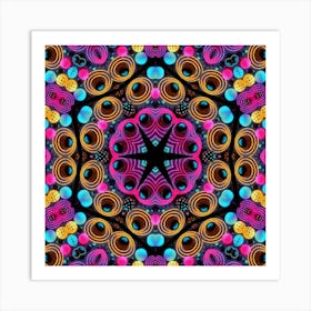 Psychedelic Mandala 40 Affiche