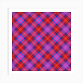 Plaid Fabric 23 Art Print