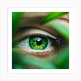 Green Eyes Art Print