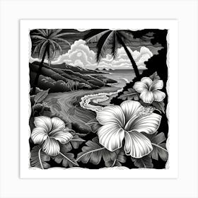 Hawaiian Hibiscus Art Print