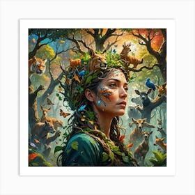 Forest Queen Art Print