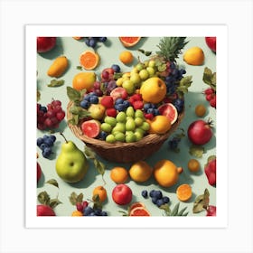 Fruit Stock Videos & Royalty-Free Footage Art Print