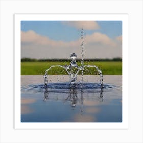 Water Fountain Art Print