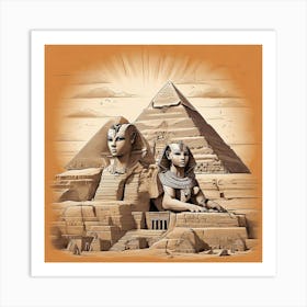 Egyptian Pyramids 2 Art Print