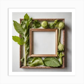 Frame With Vegetables 1 Art Print