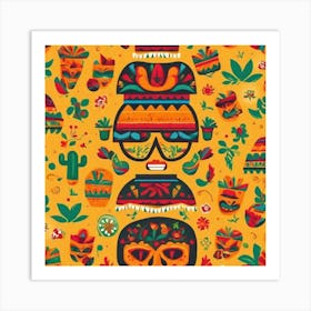 Mexican Pattern 9 Art Print