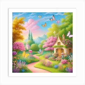 Fairy Garden 1 Art Print