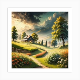 Landscape Painting 88 Art Print