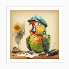 Parrot 30 Art Print