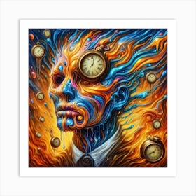 Time and Wait Surreal Art Print