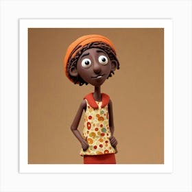 African Girl Art Print