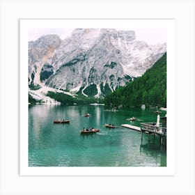 Dolomite Lake Art Print