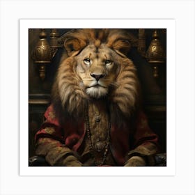 King Lion Art Print