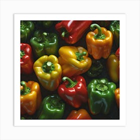 Colorful Peppers 87 Art Print