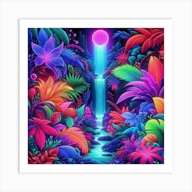 Psychedelic Jungle Art Print