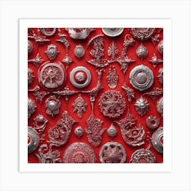 Collection Of Buttons Art Print