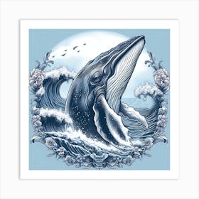 Humpback Whale Art Print