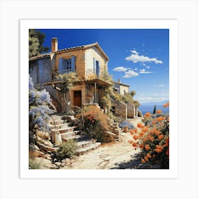 House On The Hill Art Print