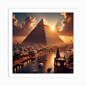 Egypt At Sunset 7 Art Print